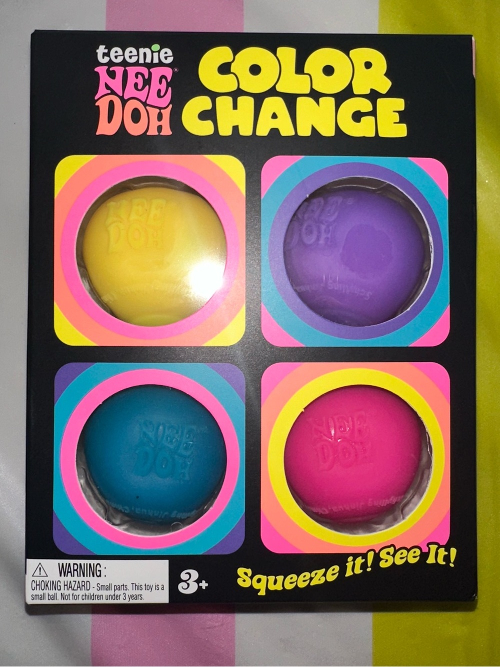 NeeDoh Color Four Pack Squishy - multiple colors NWT (Teenie)